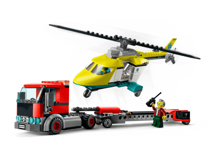 Abbildung Spielset mit Transporter und Hubschrauber
