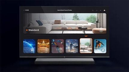 Abbildung Besseres Fernseherlebnis mit spezialisierten Soundmodi