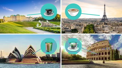 Abbildung Entdecke Kaffeespezialitäten aus der ganzen Welt