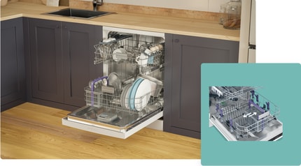 Abbildung Verschiebbarer Besteckkorb