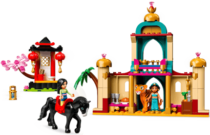 Abbildung Unterhaltendes Set mit Jasmin und Mulan von Disney