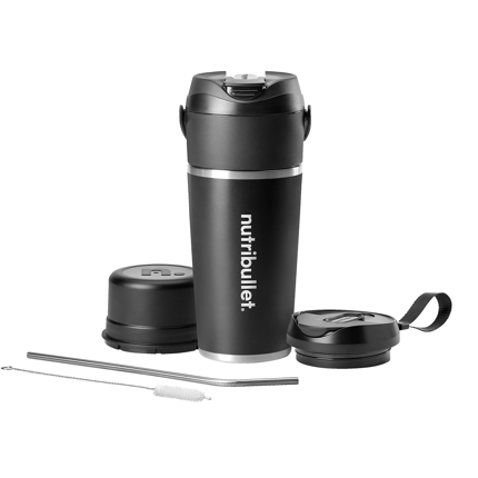 Abbildung Isolierter tragbarer Smoothie Maker.Tragbar und dennoch leistungsstark.Langlebig und dennoch kompakt.