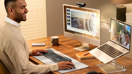 Abbildung Kombinieren Sie die Tastatur mit einer Logitech Multi-Device-Maus