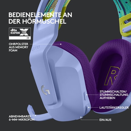 Abbildung Kabelloses LIGHTSPEED RGB Gaming-Headset