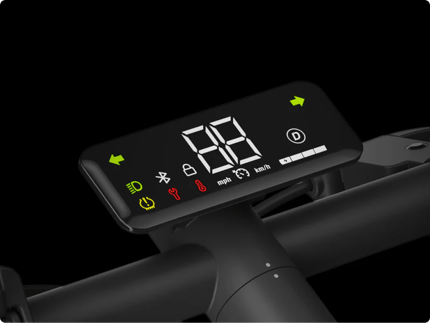 Abbildung Innovatives, schwebendes Display-DesignGroßes 4-Zoll-Display: