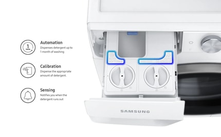 Abbildung Automatische Waschmittel- und Weichspülerdosierung