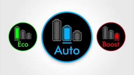 Abbildung Drei Saugmodi