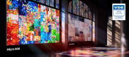 Abbildung Micro-RGB-Farbgenauigkeit