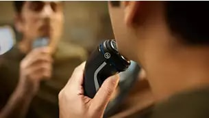 Abbildung 5-dimensional bewegliche Flex-Scherköpfe für eine gründliche Rasur in jedem Winkel und bei jeder Kontur