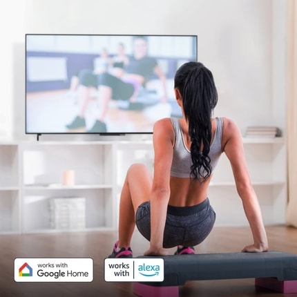 Abbildung Lebendige Farben, hoher Kontrast und toller Sound – wie im Kino.