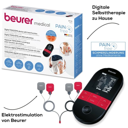 Abbildung Geeignet zur Schmerztherapie, Muskelstimulation und Massage