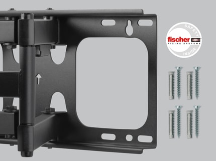 Abbildung Voll schwenkbare TV-Wandhalterung