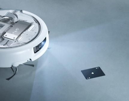 Abbildung Millimetergenaue Hinderniserkennung, die sogar Spielkarten ausweicht [1]