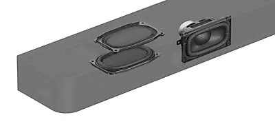 Abbildung Quad Woofer und Passivradiatoren für tiefe Bässe