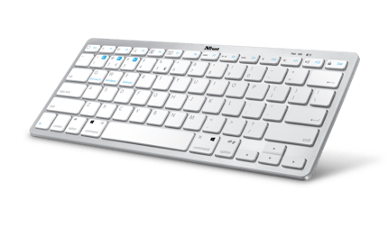 Abbildung Extrem dünne, kabellose Tastatur mit Bluetooth-Technologie für Ihren PC, Laptop, Tablet und Smartphone
