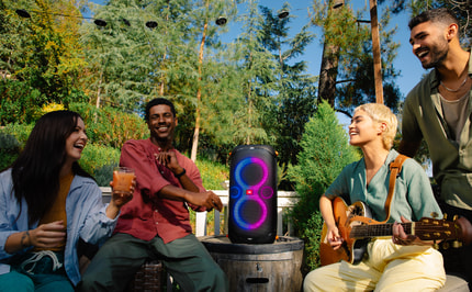 Abbildung Dynamische Lichtshow, passend zum Beat