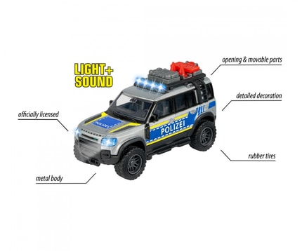 Abbildung Premium Modell, mit Dachträger, Licht & Sound, Spielzeug-Polizeiwagen für Kinder ab 3 Jahren