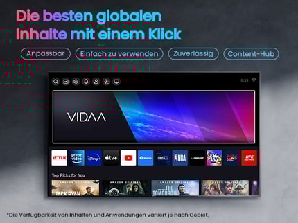 Abbildung Einfache Bedienung dank VIDAA U6
