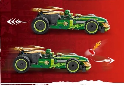 Abbildung Bewegliches Rennwagenspielzeug