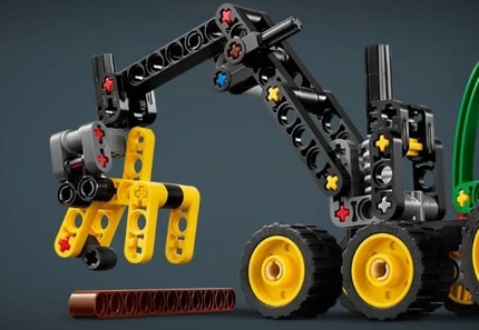 Abbildung Den Baumstamm transportieren