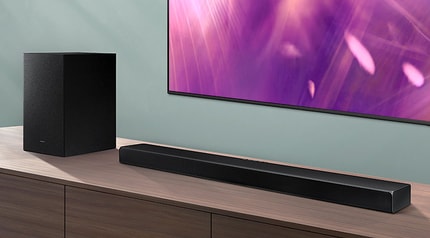 Abbildung Tiefer & satter Bass mit kabellosem Subwoofer