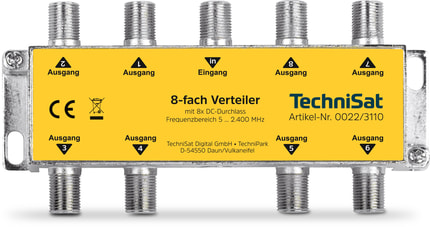 Abbildung 8-Wege-Verteiler DC-Durchlass