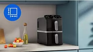 Abbildung Doppelter Genuss, halber Platzbedarf