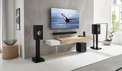 Abbildung Erweitern Sie die Soundbar 10 wireless zu einem Heimkinoset.