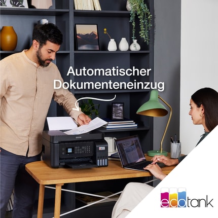 Abbildung Sparen Sie mit einem EcoTank-Tintentankdrucker bis zu 90 % Tintenkosten