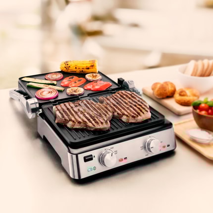 Abbildung Frühstück, Mittagessen, Abendessen und Snacks - der Multigrill 7 kann alles.