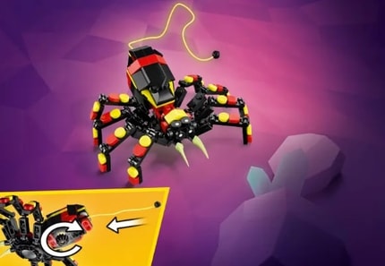 Abbildung Hängendes Spinnenspielzeug