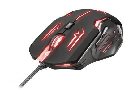 Abbildung Oben beleuchtete Gaming-Maus mit 2000 dpi und 6 Tasten