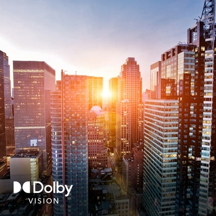 Abbildung Lebendige Farben, hoher Kontrast und toller Sound – wie im Kino.