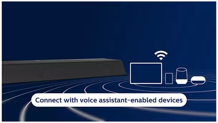 Abbildung Stellt eine Verbindung zu Ihren bevorzugten Sprachassistent-fähigen Geräten her