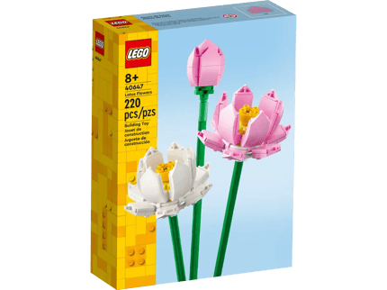 Abbildung Bilde mit den LEGO® Lotusblumen die Schönheit der Natur nach!