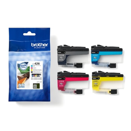 Abbildung Brother LC-426 Tintenpatronen Value Pack mit Schwarz, Cyan, Gelb und Magenta