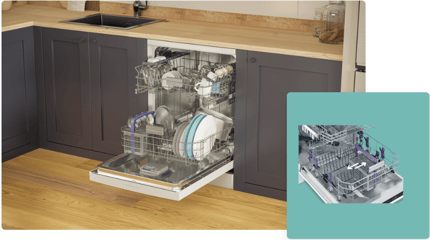 Abbildung Verschiebbarer Besteckkorb