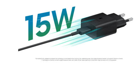 Abbildung 15 W Schnellladen, um bereit zu sein