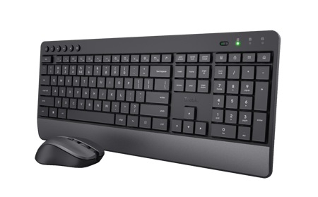 Tezo komfortables Set aus kabelloser Tastatur und Maus