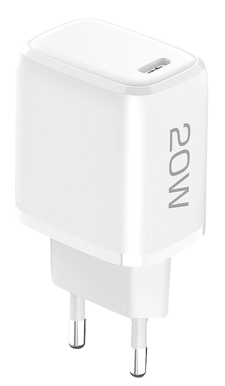 USB Type-C Schnell-Reiselader NIVO 20 Watt (19295) Schnellladegerät (USB-A + USB-C)
