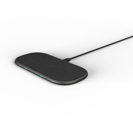 Kabelloses Qi-Dual-Ladepad "XC260", 20W, Grau