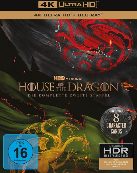 DVD House Of The Dragon - Staffel 2 (4K Ultra HD) (+ Blu-ray) [8 BRs]