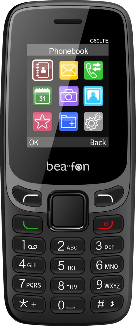 C80 LTE Schwarz Handy