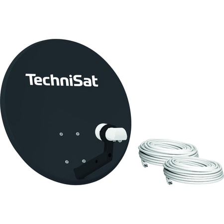 TECHNITENNE 60, Twin-LNB, 2x 10m Kabel, anthrazit