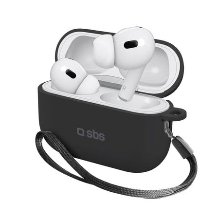 Silikon-Etui für Apple AirPods Pro 2, Schwarz