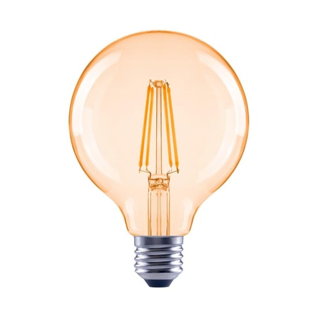 LED-Filament E27, 680lm ersetzt 52W, Globelampe, G95, Amber, Warmweiß 00112820