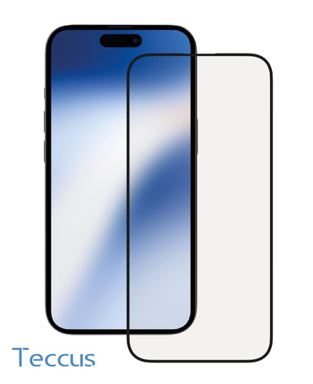 Set 2.5D FullScreen Displayschutzglas fuer iPhone 15, 2 Stueck (63995)