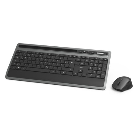 Multimedia-Funktastatur-/Maus-Set "KMW-600", Schwarz/Anthrazit