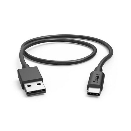 USB-A auf USB-C Kabel Ladekabel, USB-A - USB-C, 0,5 m, Schwarz (00201705)