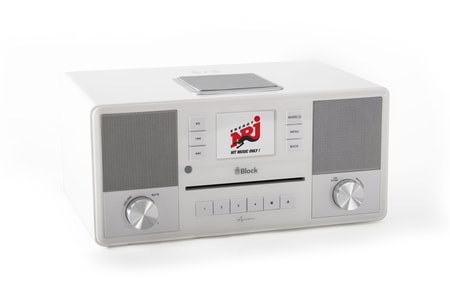 DAB+ Internetradio mit CD-Player AURORA Smartradio Hochglanz-weiß